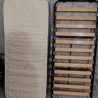 materasso e rete con doghe