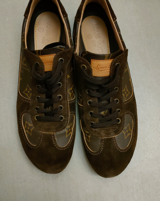 LV Louis Vuitton Monogram Pelle Leather Scarpe don