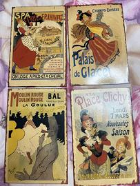 4 quadretti vintage in ferro