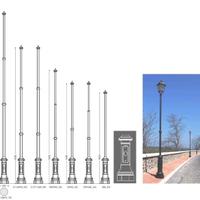 BASE PALO ORNAMENTALE IN GHISA MODELLO VITERBO