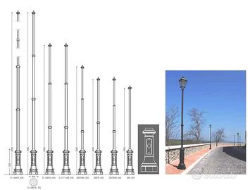 BASE PALO ORNAMENTALE IN GHISA MODELLO VITERBO