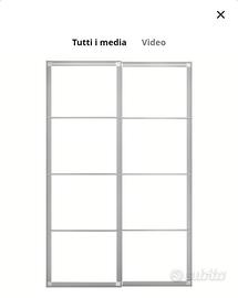 Struttura per ante scorrevoli armadio Pax Ikea