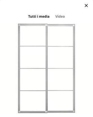Struttura per ante scorrevoli armadio Pax Ikea