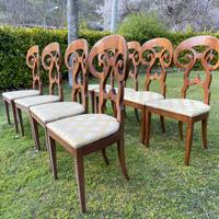 Set di 8 sedie in legno – stile classico elegante