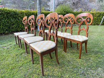 Set di 8 sedie in legno – stile classico elegante