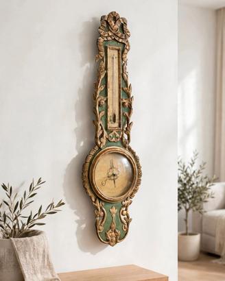 Antico Barometro Francese XVIII sec. Legno Dorato