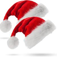 Cappello di Babbo Natale, confezione da 2 cappelli