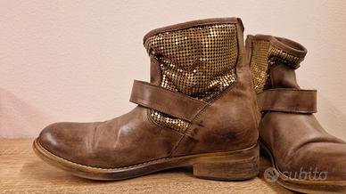 stivaletto in vera pelle 