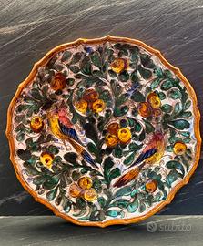 Grande piatto vintage in maiolica