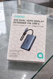 llano Hub USB-C Doppio HDMI 4K@60Hz MST PD 100W
