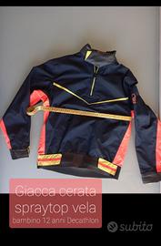 Giacca cerata antivento spraytop vela 12 anni