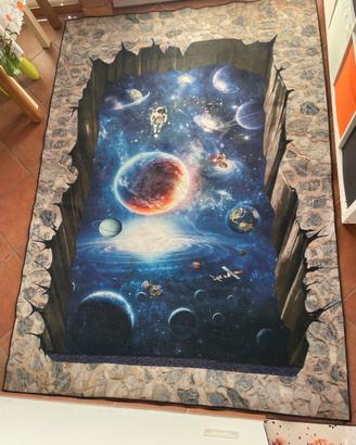 tappeto spazio pianeti 230x162 cm.
