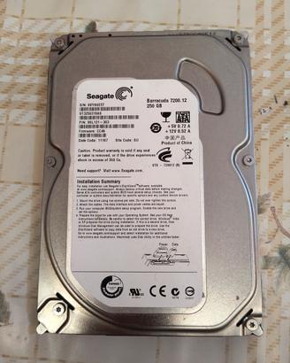 HDD Sata Seagate 250gb 