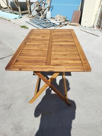 10 tavoli  da giardino in legno d' acacia 
