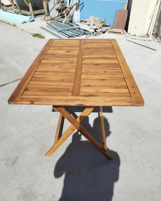 10 tavoli  da giardino in legno d' acacia 