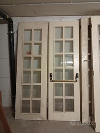 vetrate all inglese in legno e cristallo 