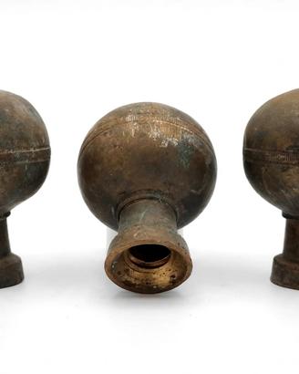 Pomelli Sfera in Ottone  Antico
