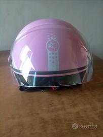 Casco Moto / Scooter  colore rosa  One Dot Com