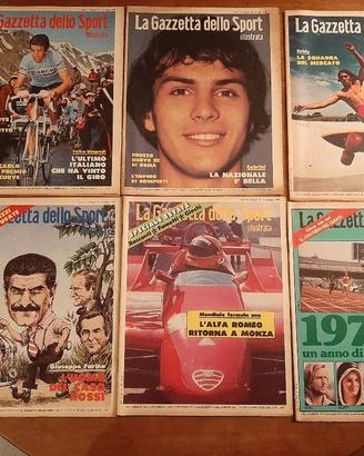 GAZZETTA SPORT ILLUSTRATA 1978-79. Lotto di 6