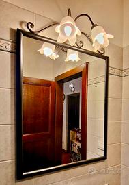 Specchio con faretti