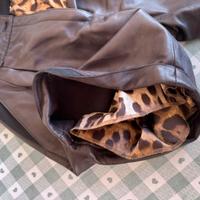 Pantaloni in pelle Dolce e Gabbana