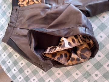 Pantaloni in pelle Dolce e Gabbana