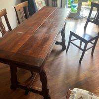 Tavolo fratino in noce nazionale