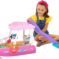 Barbie - Barca dei Sogni, Playset con piscina, sci