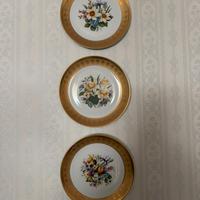 Piatti vintage Kronester Bavaria Incisione Oro