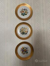 Piatti vintage Kronester Bavaria Incisione Oro