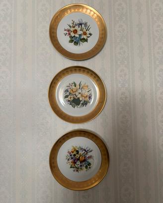Piatti vintage Kronester Bavaria Incisione Oro