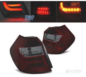 FANALI BMW E87 07-11 ROSSO FUMÉ LED
