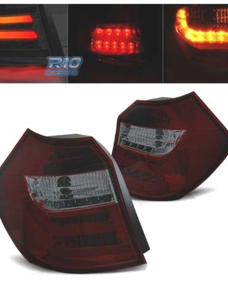 FANALI BMW E87 07-11 ROSSO FUMÉ LED