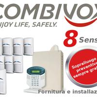Kit Allarme Combivox professionale 8 sensori GSM