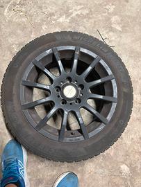 4 gomme da neve michelin piu cerchi in lega