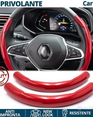 COPRIVOLANTE per RENAULT in FIBRA CARBONIO Rosso