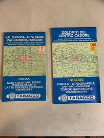 N 3 Carte Tabacco Cadore, Comelico e Val di Fassa