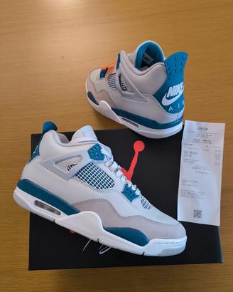air Jordan 4 retro military Blue nuove ds