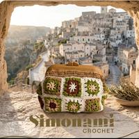 Borsa Pochette Granny Square Handmade Simonami