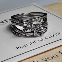 Pandora Anello Fiocco e nastro scintillanti Mis7,5