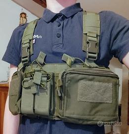 Chest Rig Softair OD con Placard System