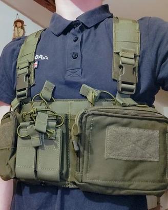 Chest Rig Softair OD con Placard System