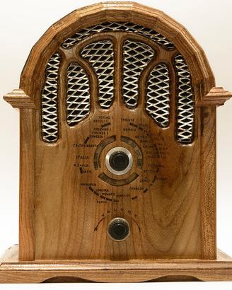 Radio d'epoca antica replica in legno usb