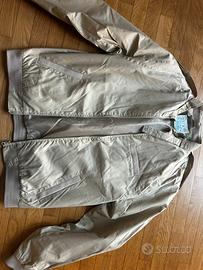 Set 2 giacche leggere uomo L 50 beige panna