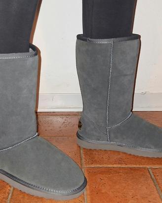 Stivali tipo Ugg grigi Ausland taglia 40 - Nuovi 