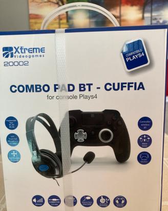 Combo Controller + Cuffia PS4 - NUOVO Sigillato