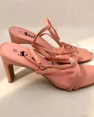 Sandali Donna Rosa Tacco Basso 42-43