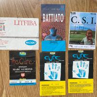 Biglietti concerti anni 80’/90’