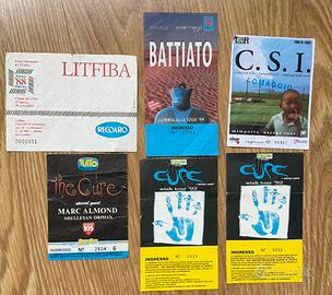 Biglietti concerti anni 80’/90’