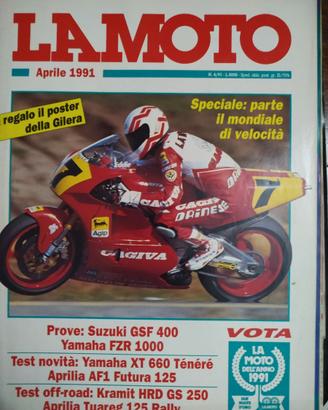 rivista LA MOTO numero 4 anno 1991